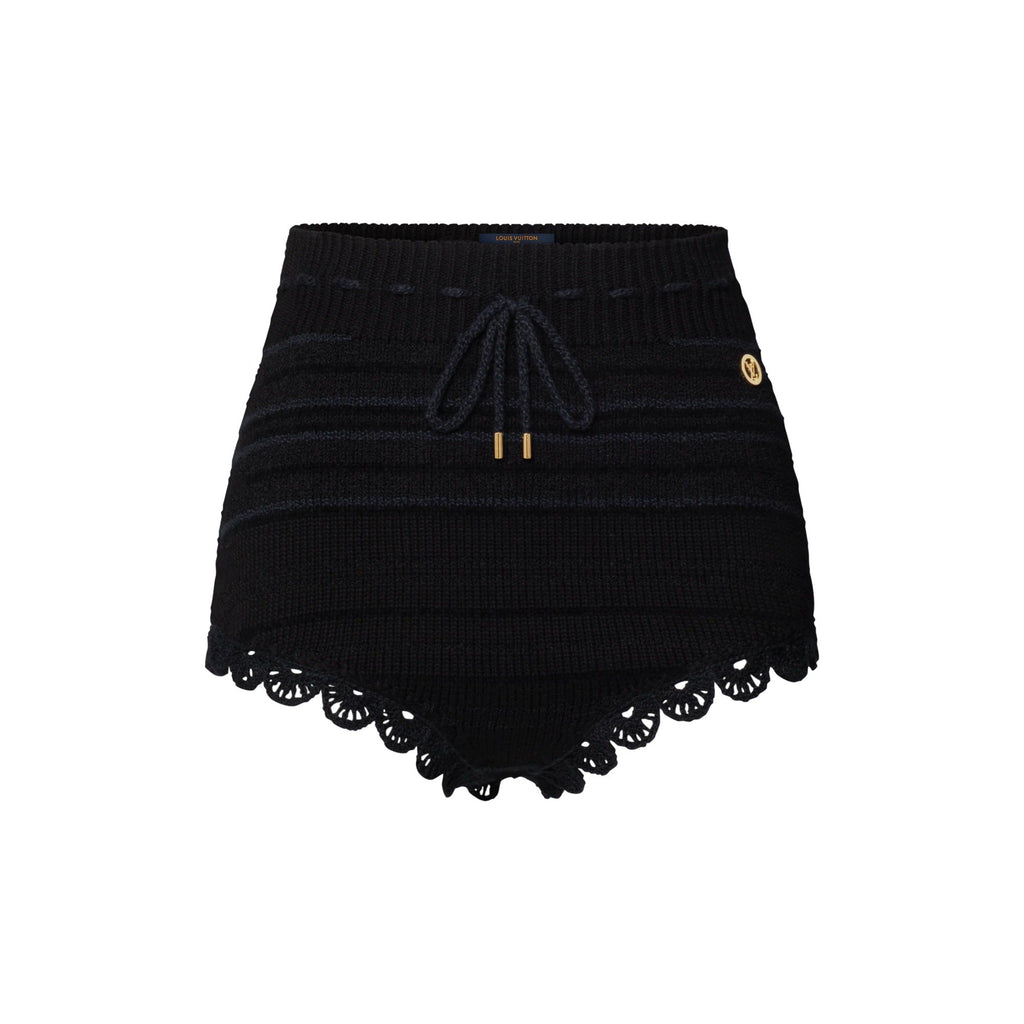 Striped Knit Drawstring Briefs