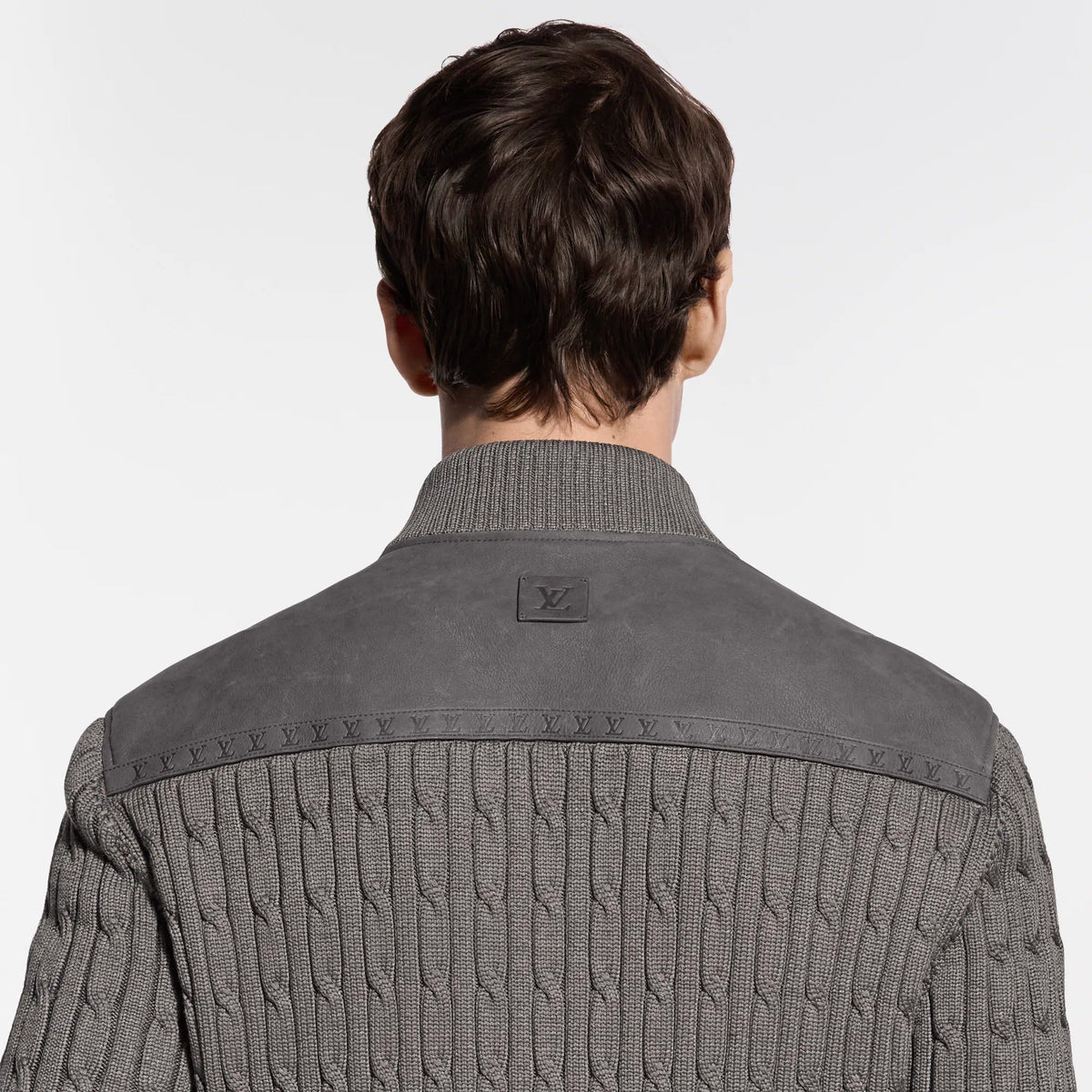 Mixed Suede And Knit Blouson