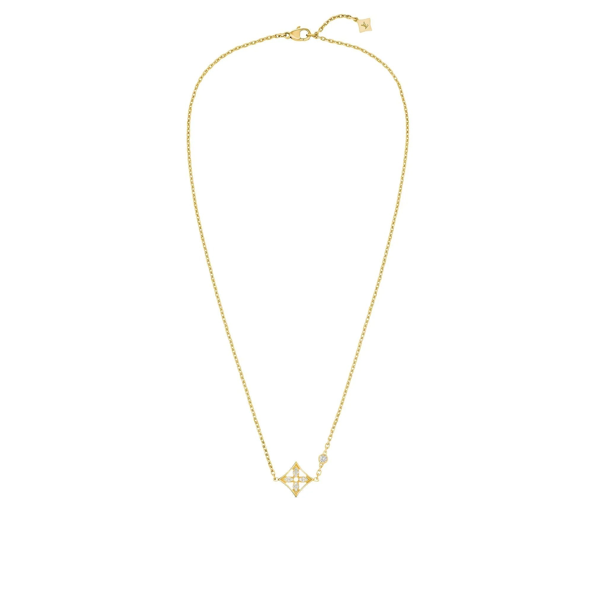 Idylle Blossom Pendant, Yellow Gold And Diamonds