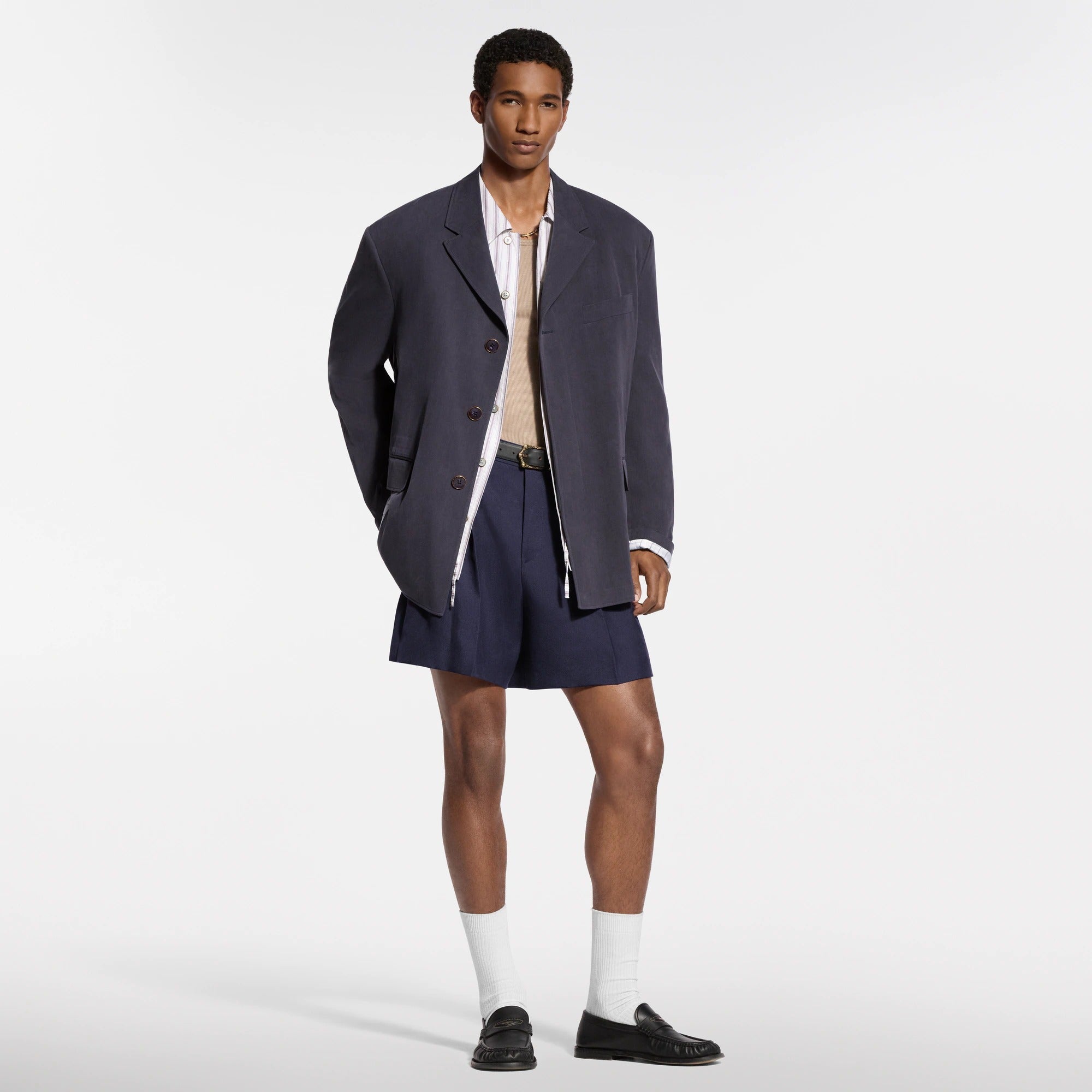 Light Unconstructed Wool Silk Jacket