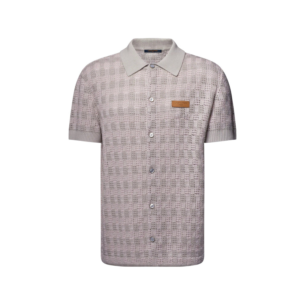 Tweedy Jacquard Short-Sleeved Shirt
