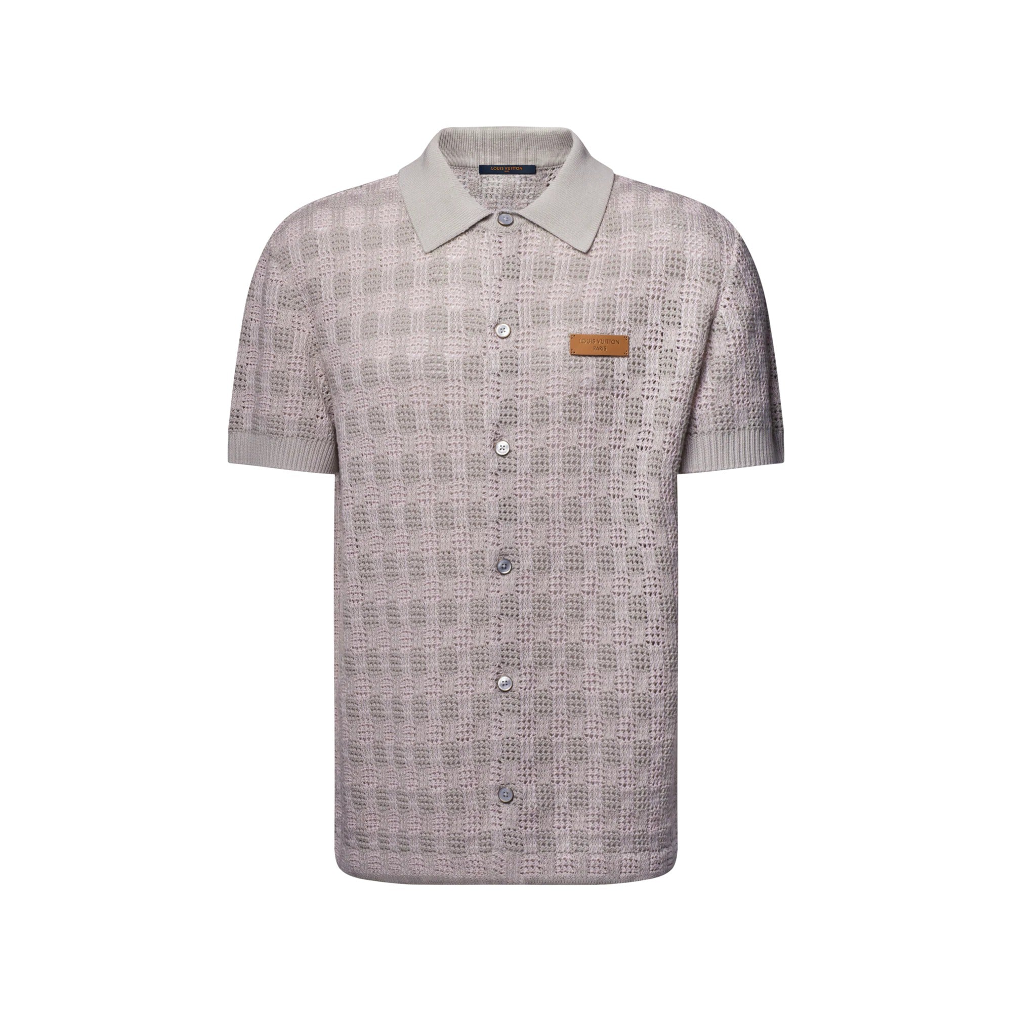 Tweedy Jacquard Short-Sleeved Shirt