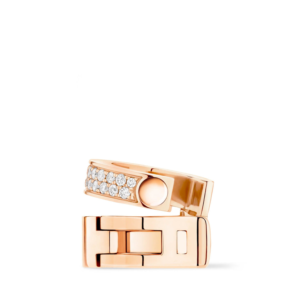 Empreinte Ear Cuff, Pink Gold and Diamonds