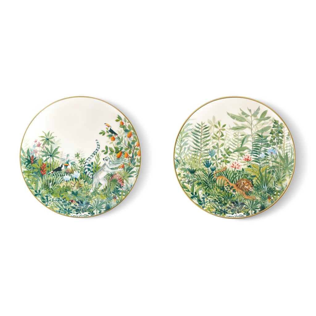 Tropical Jungle Set 2 Dessert Plates
