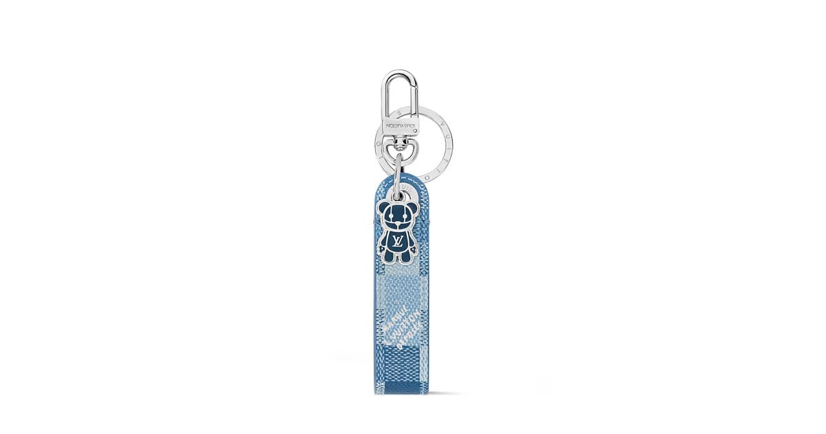LV Louis Bear Dragonne Key Holder and Bag Charm