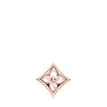 Color Blossom BB Star Ear Stud, Pink Gold and White Mother-of-Pearl - Per Unit