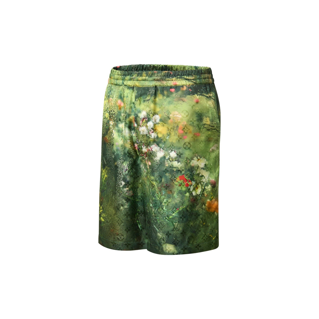 Monogram Silk Shorts