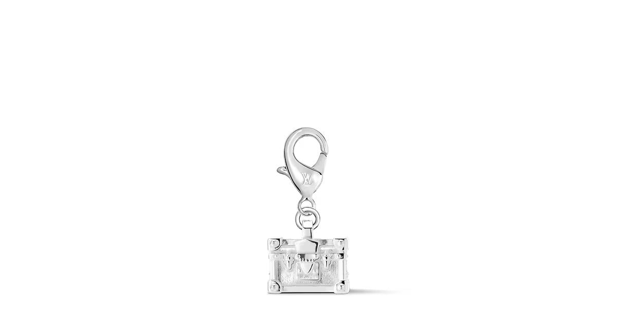 Petite Malle Silver LV Charm