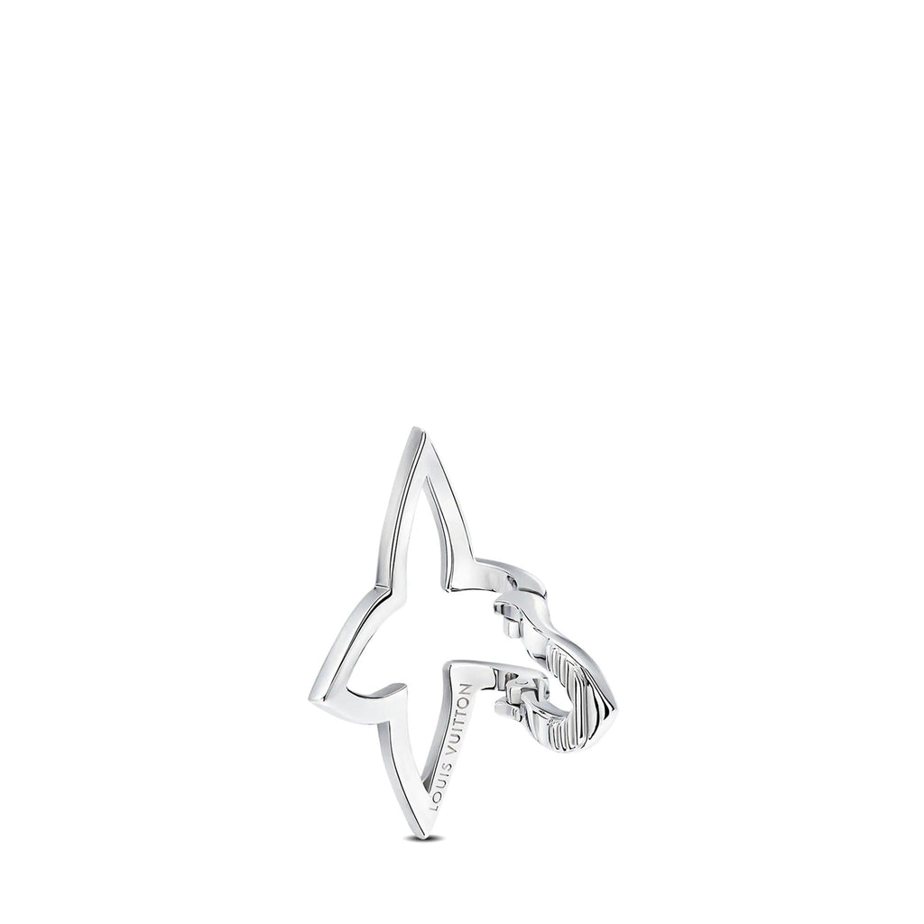 Ombre Blossom Earcuff, White Gold and Diamonds