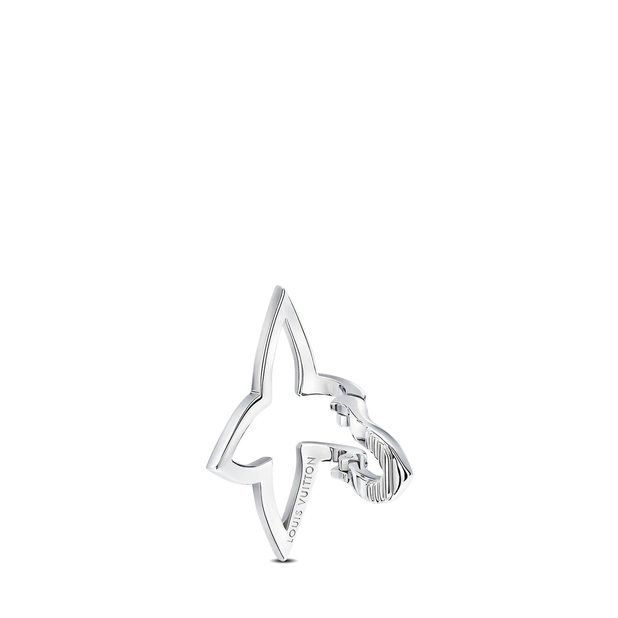 Ombre Blossom Earcuff, White Gold and Diamonds