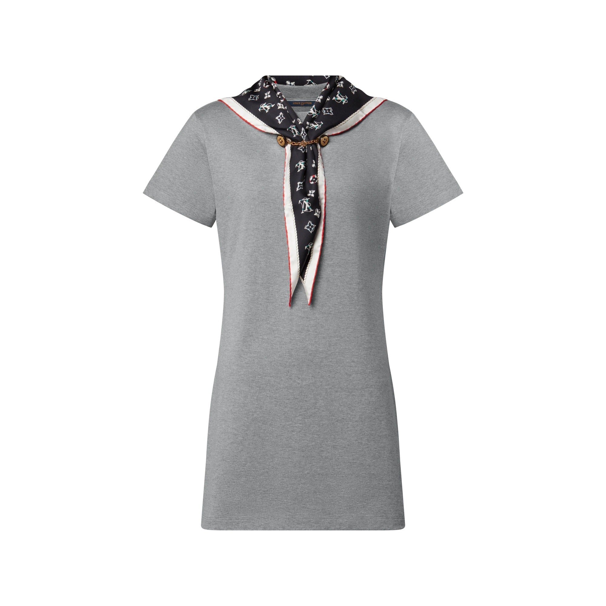 Nautical Scarf T-Shirt Dress