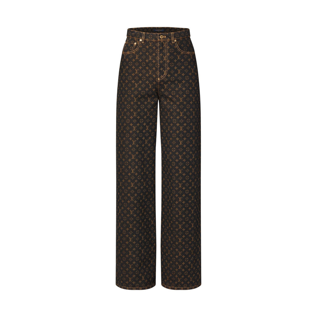 Monogram Straight-Cut Jeans