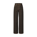 Monogram Straight-Cut Jeans
