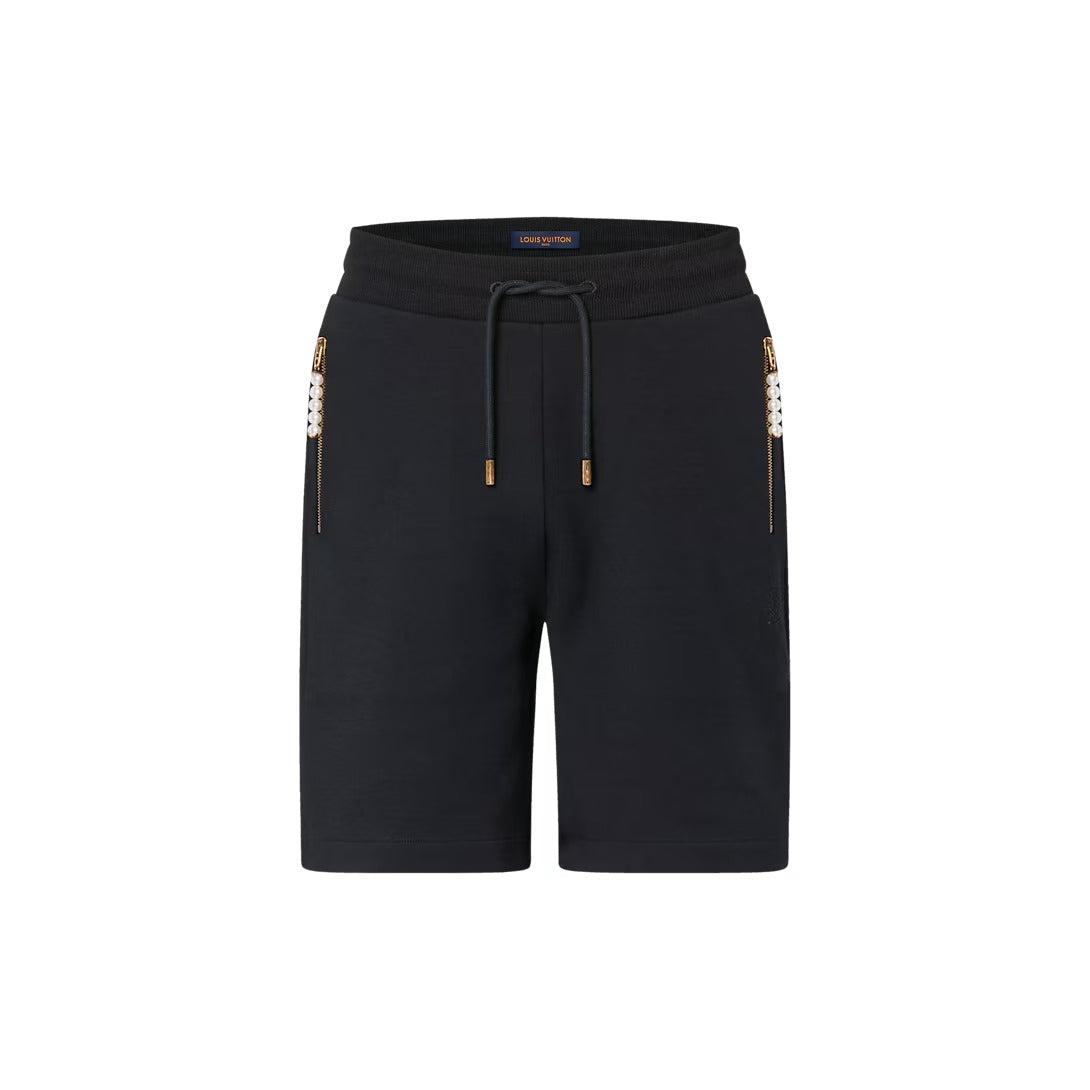 Embroidered Jersey Shorts
