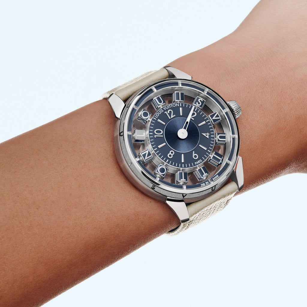 Tambour Taiko Spin Time Air, Automatic, 42.5mm, White gold