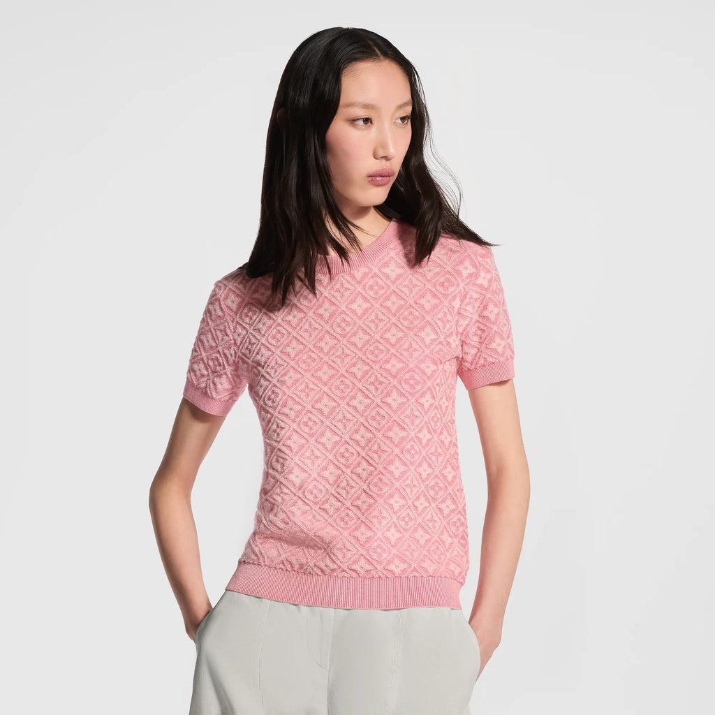 Monogram Toweling Knit Top