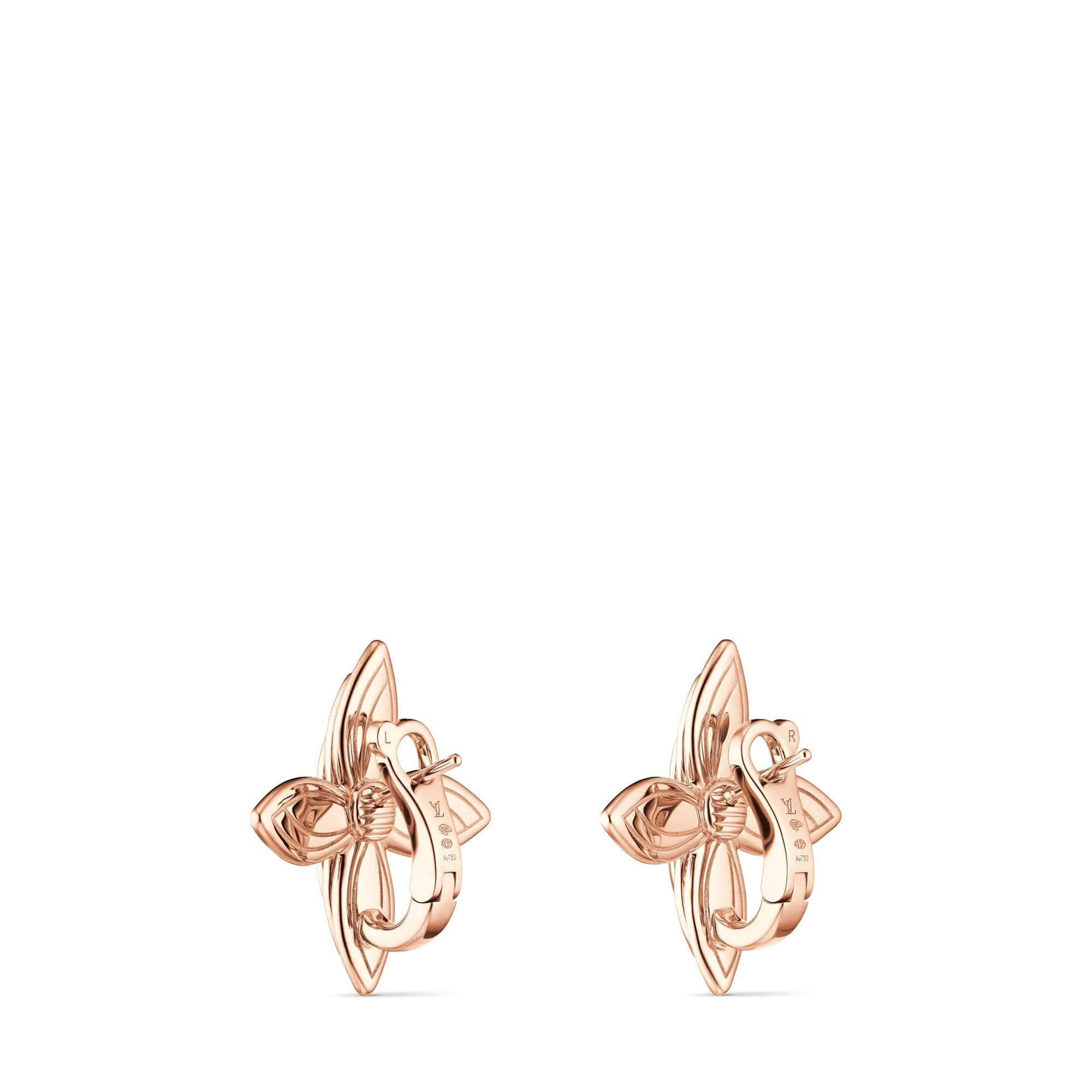 Idylle Blossom Earrings, Rose Gold and Diamonds
