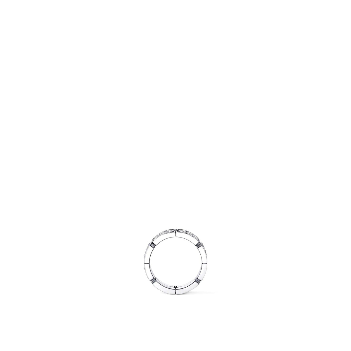 Tumbler Ring, White Gold and Diamonds