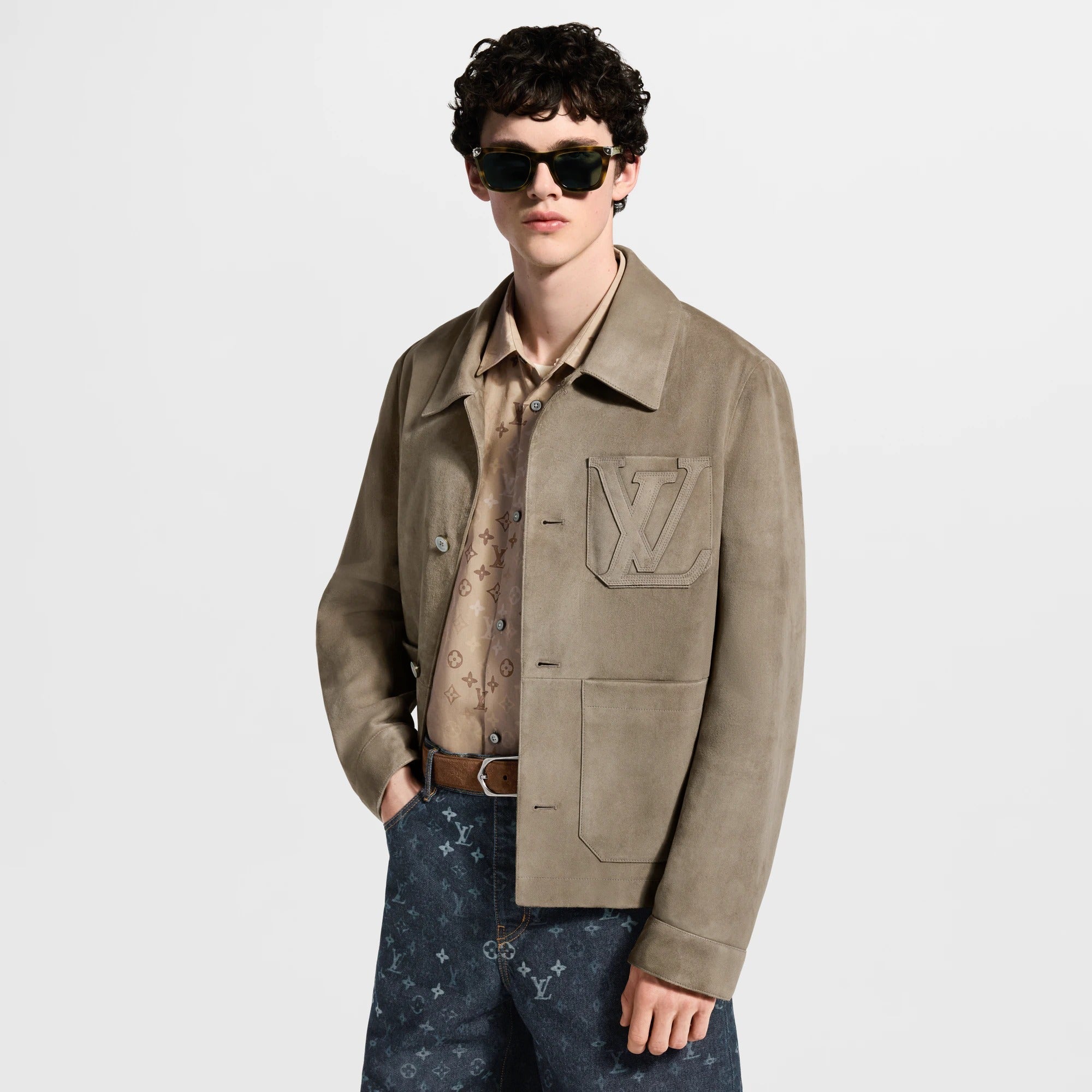 Light Suede Workwear Jacket