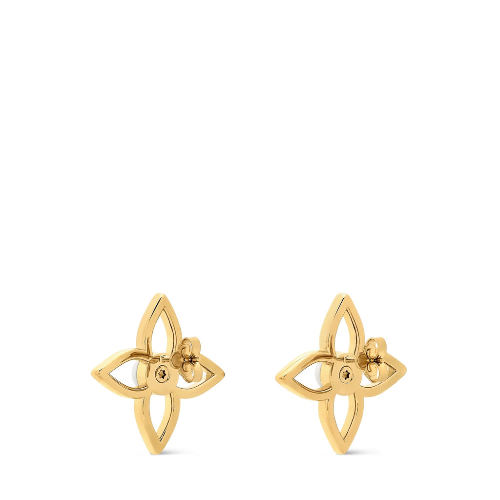 Pearly Flower Stud Earrings