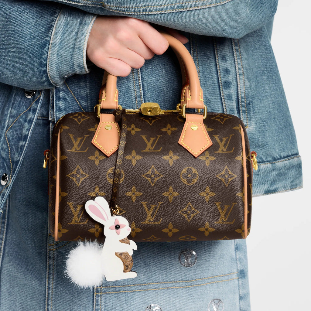 Rabbit LV Furry Friend Bag Charm