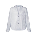 Monogram Striped Pajama Long-Sleeved Shirt