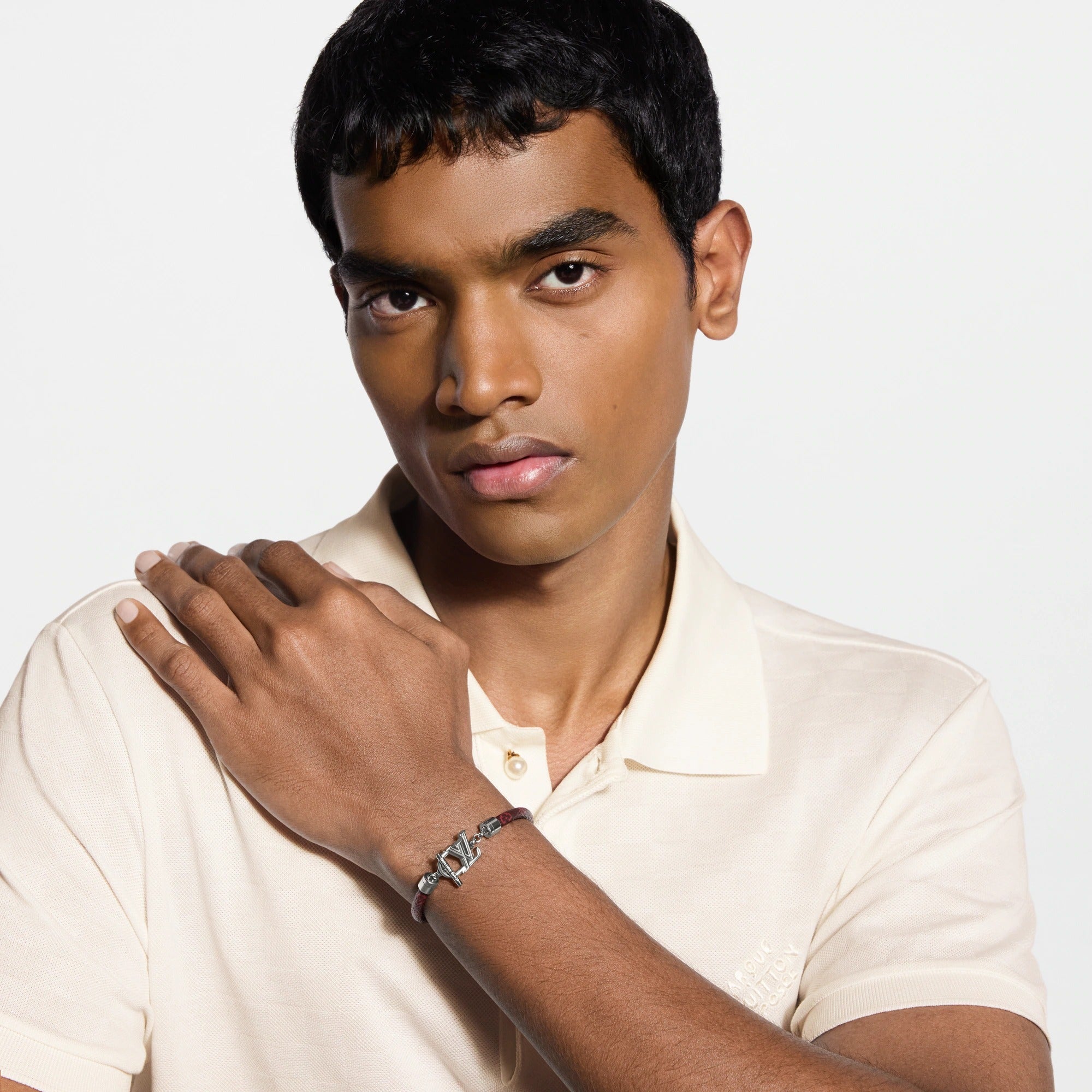 LV Dimension Monogram Leather Bracelet