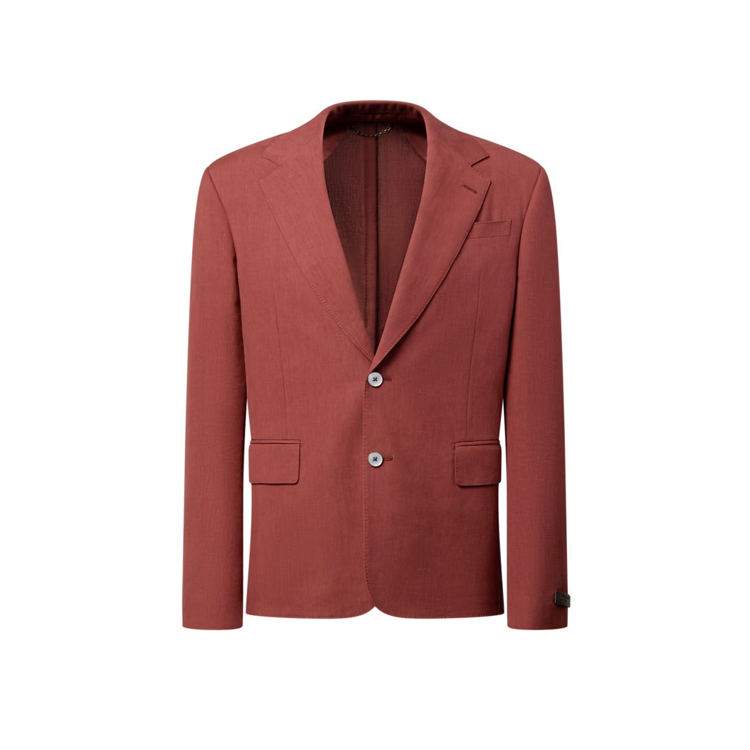 Single-Breasted Linen Jacket