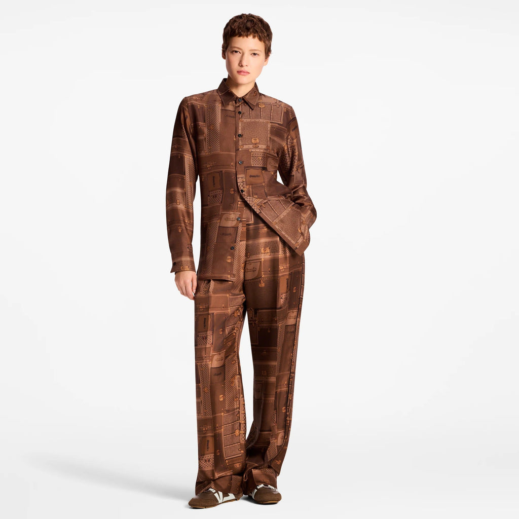 Trunk Print Silk Shirt