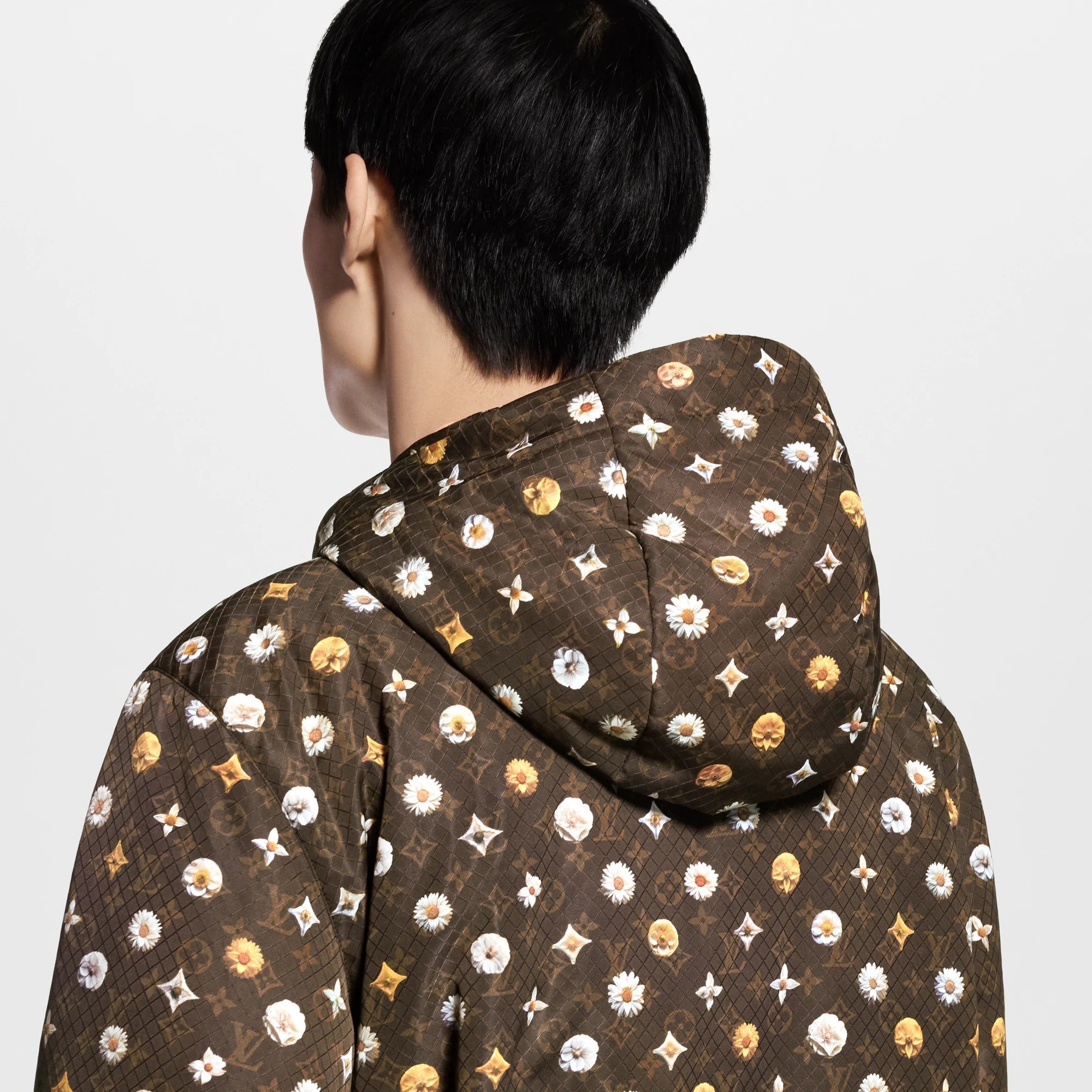Monogram Printed Nylon Windbreaker
