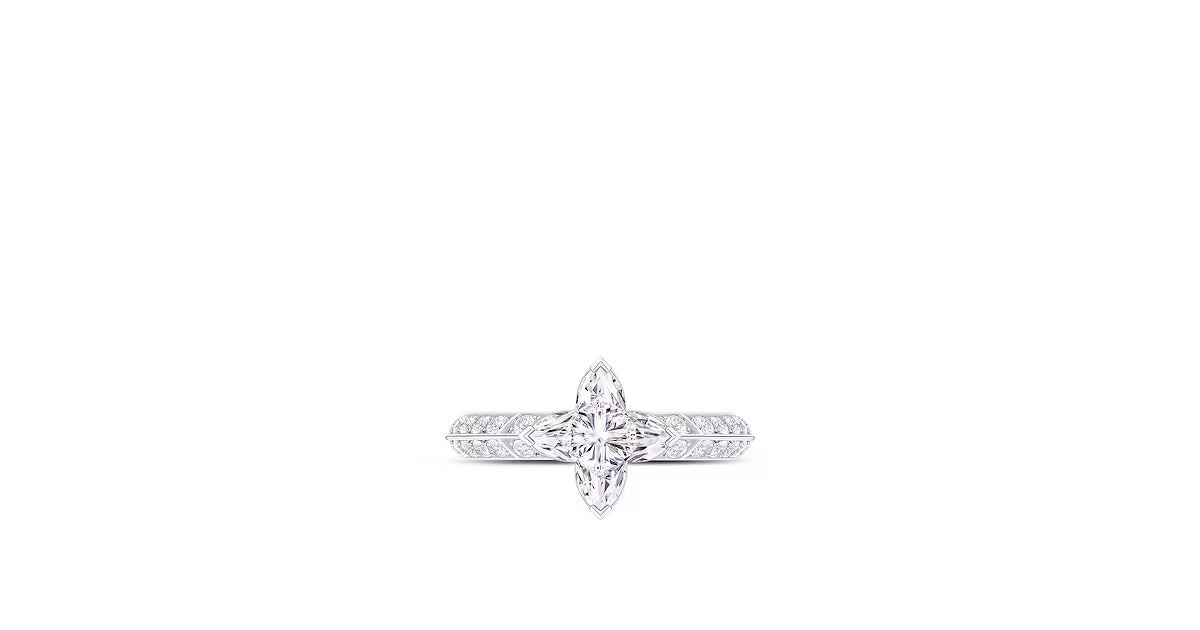 LV Diamonds Pavé Solitaire, LV Monogram Star cut