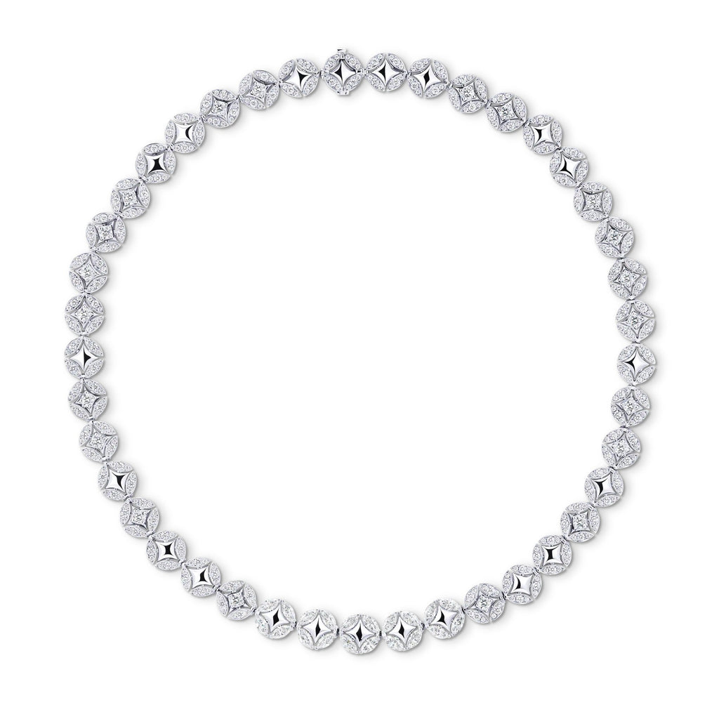 Galaxie Necklace, White Gold and Diamonds