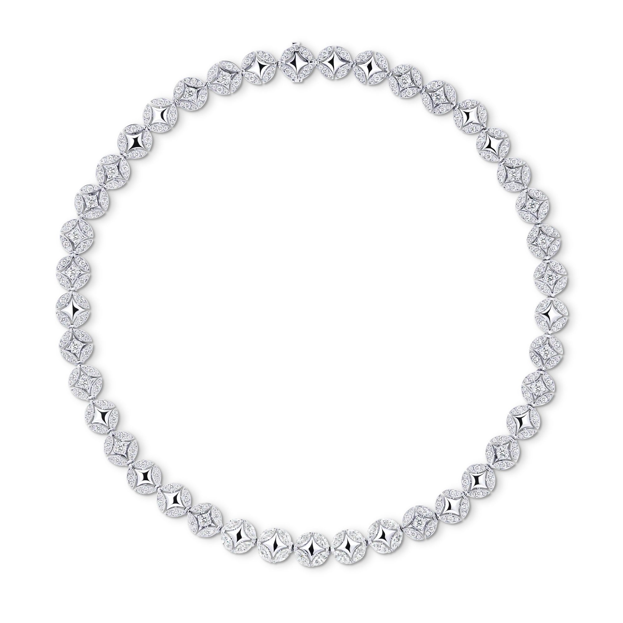 Galaxie Necklace, White Gold and Diamonds