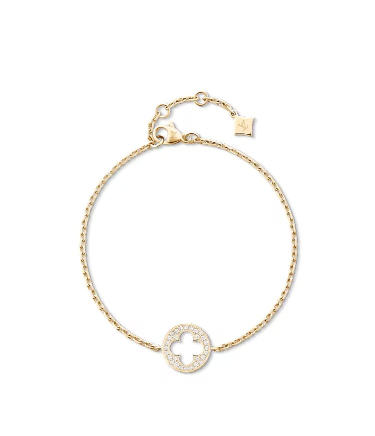 Empreinte Chain Bracelet, Yellow Gold and Diamonds