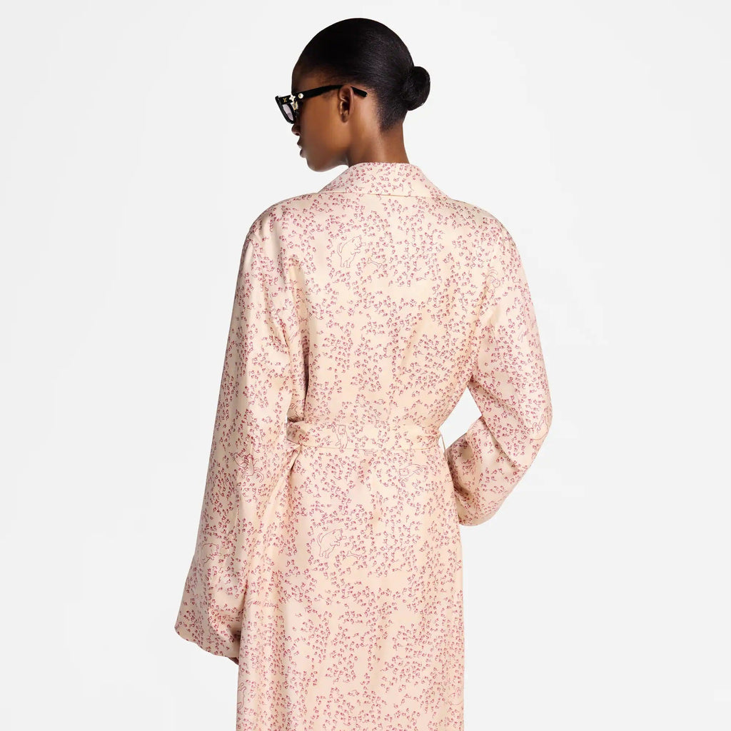 Cat-and-Mouse Print Robe