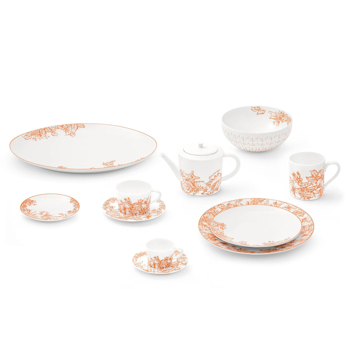 Set Of 2 Dessert Plates LV By The Pool