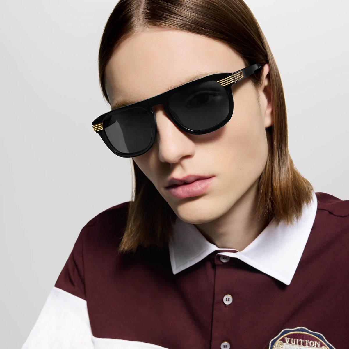 LV Slide Round Square Sunglasses