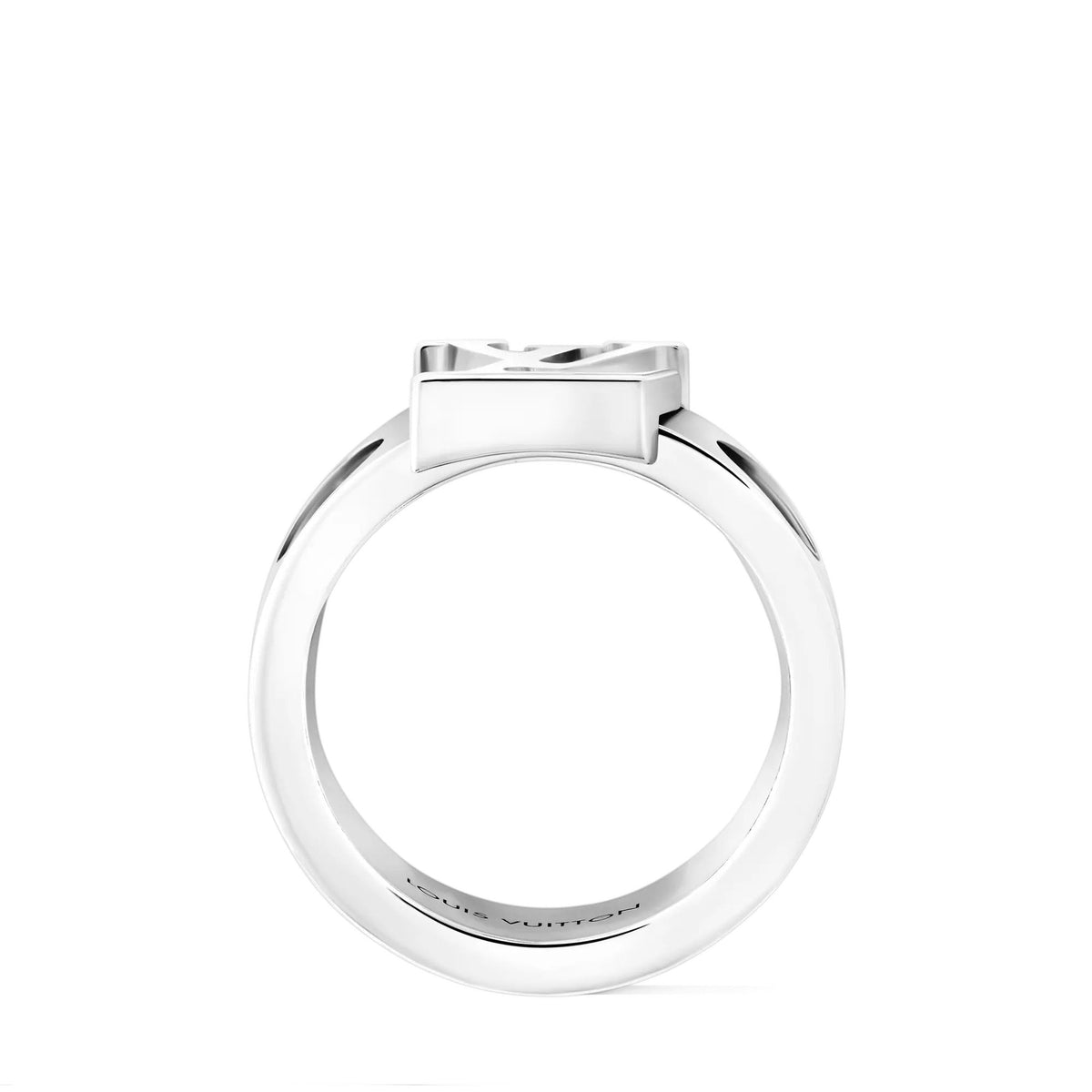 Empreinte Large Ring, White Gold
