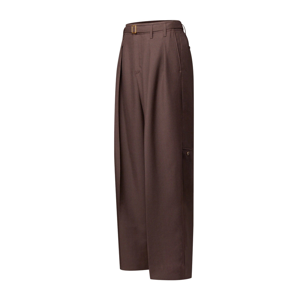 Pleated Mohair Pants