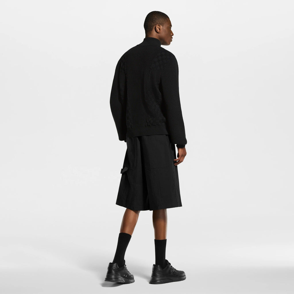 Half-Zip Knitted Signature Pullover