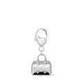 Speedy Silver LV Charm