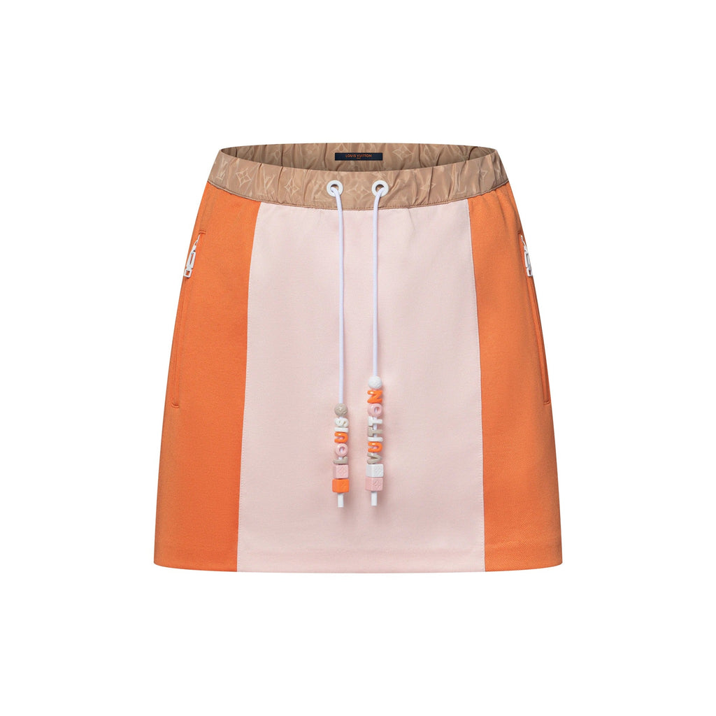 Color-Blocked Mini Skirt