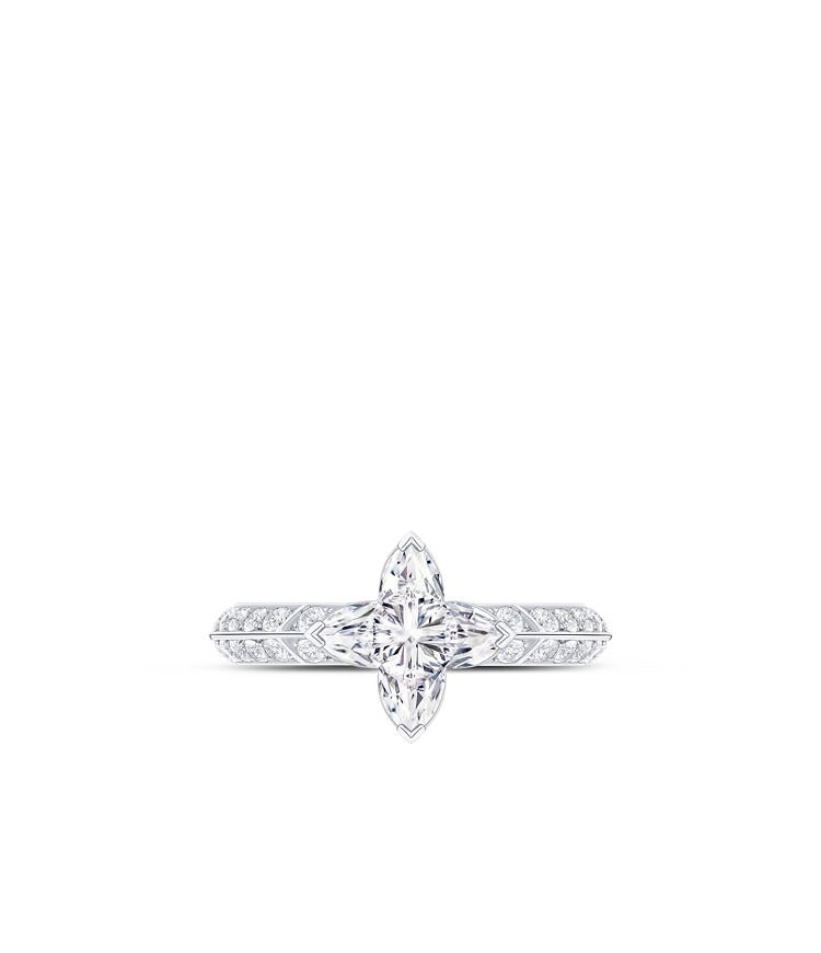 LV Diamonds Pavé Solitaire, LV Monogram Star cut