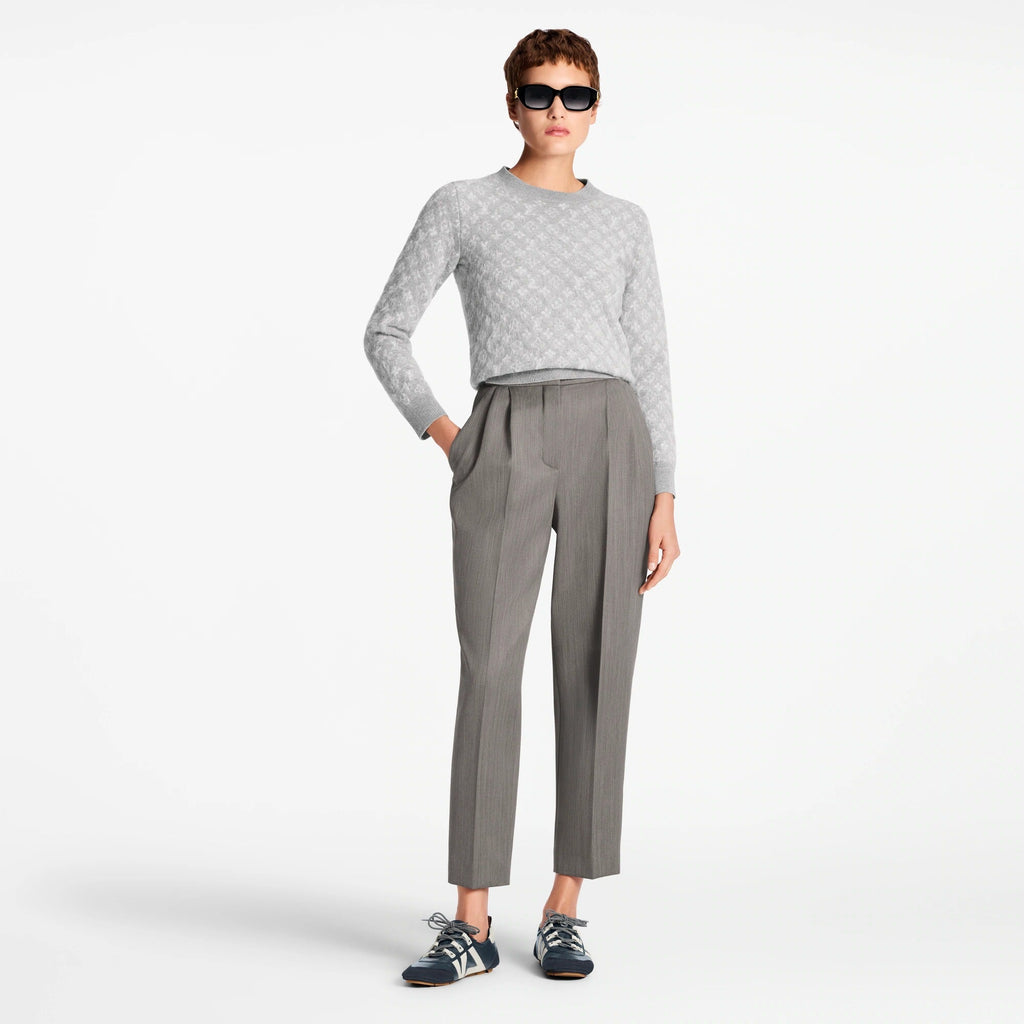 Monogram Brushed Knit Sweater