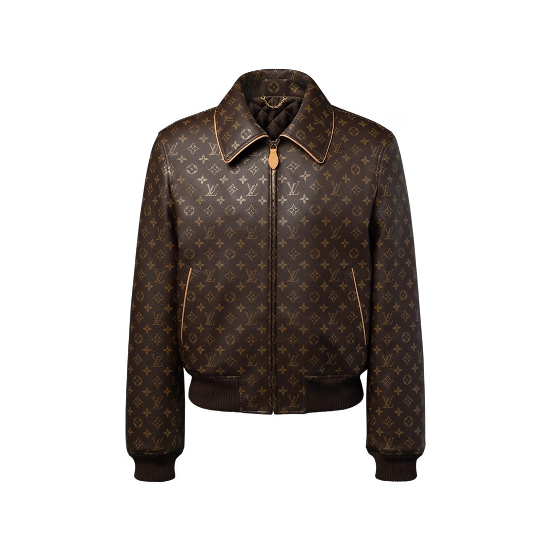 Monogram Padded Leather Blouson