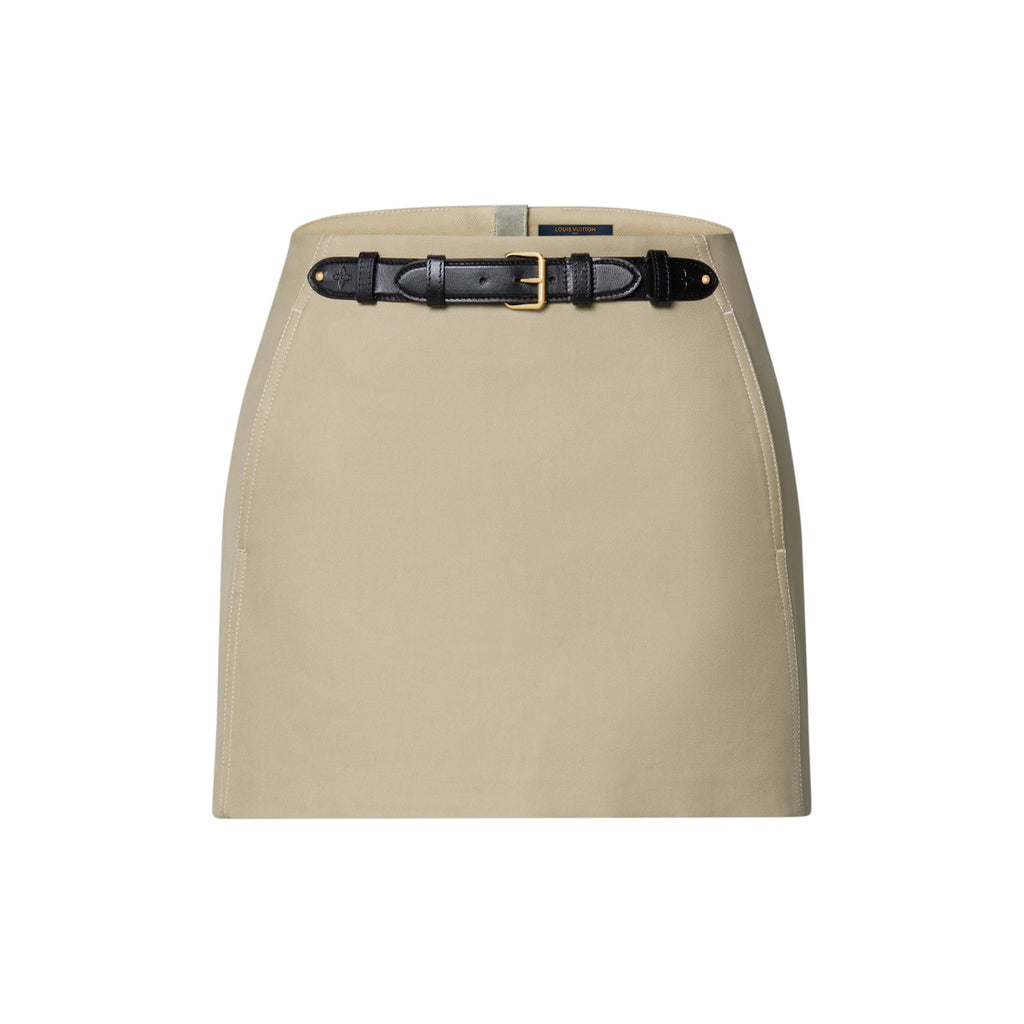 Belt Front Mini Skirt