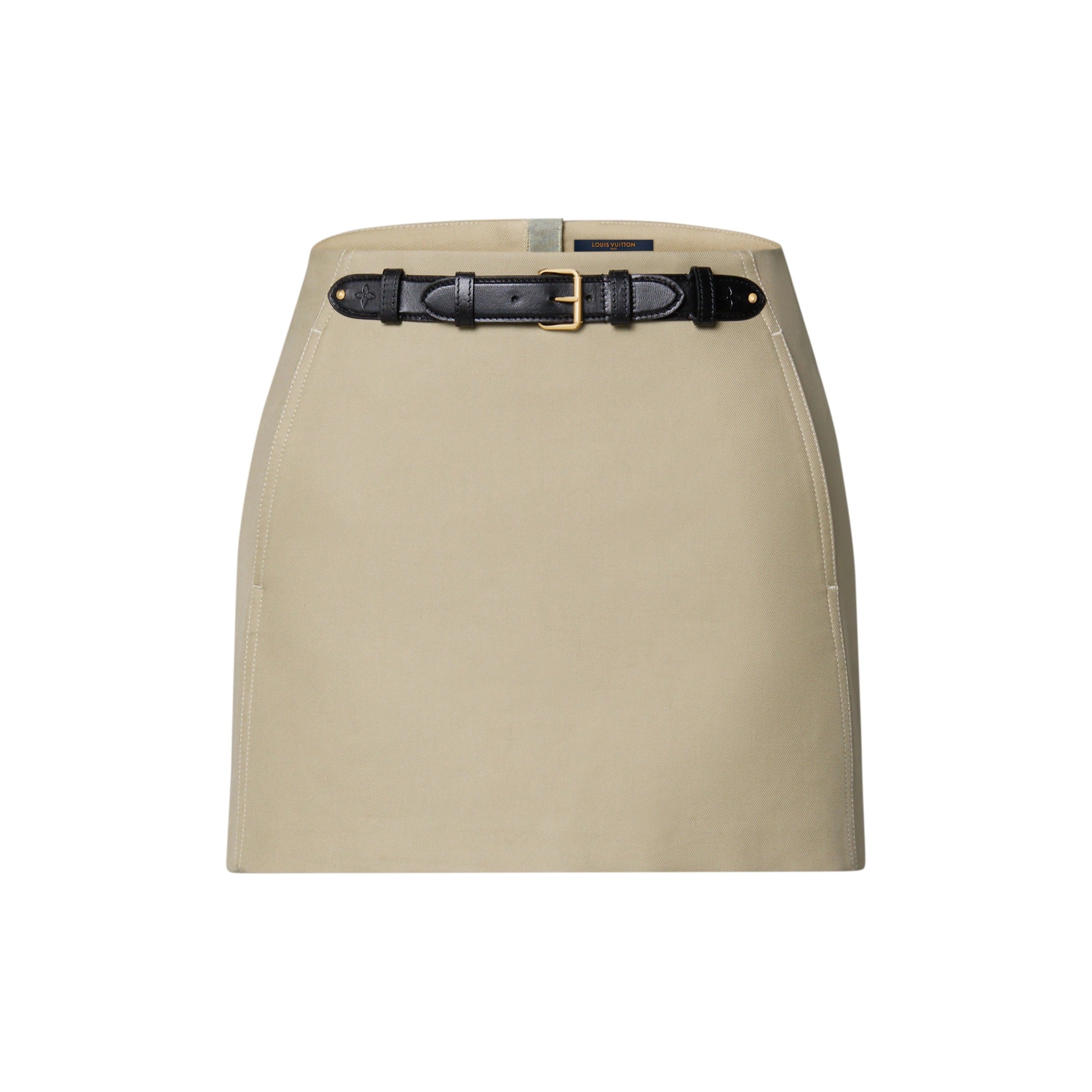 Belt Front Mini Skirt