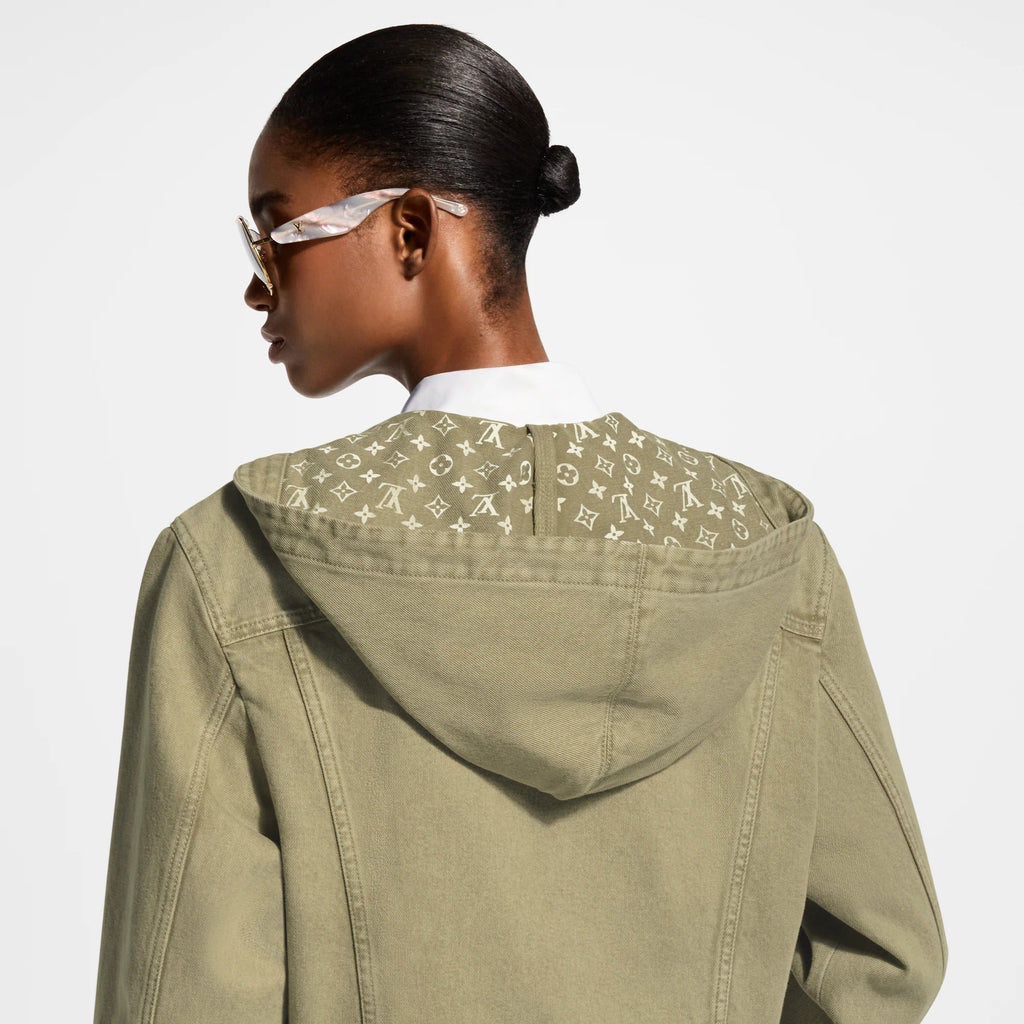 Hooded Inside-Out Monogram Jacket