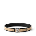 LV Dimension Raffia 40mm Reversible Belt