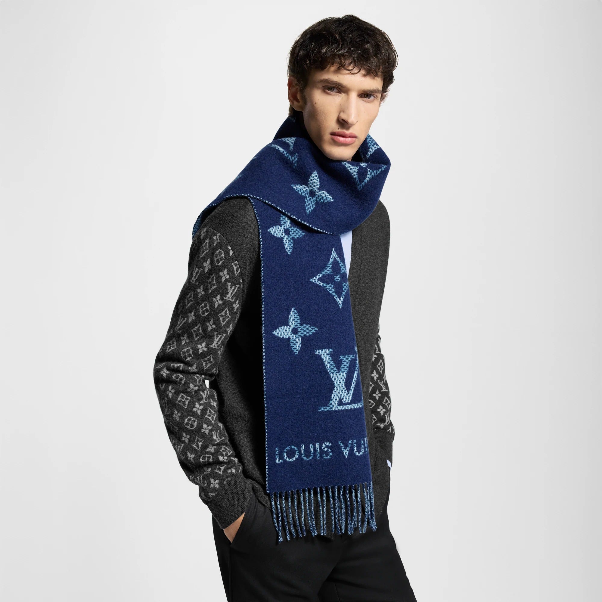 Monogram Check Scarf